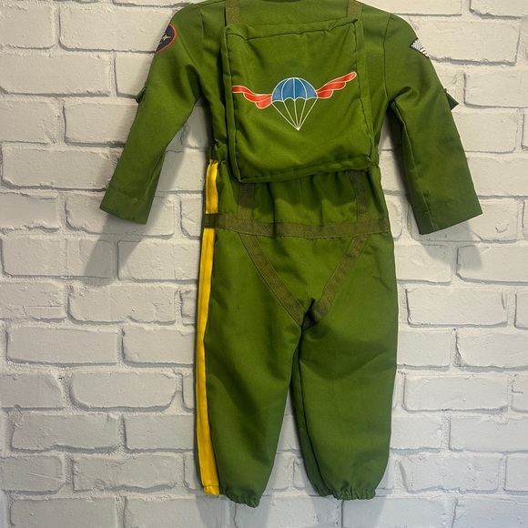 Kids Green Flight Suit Costume size 4 - Picture 9 of 9